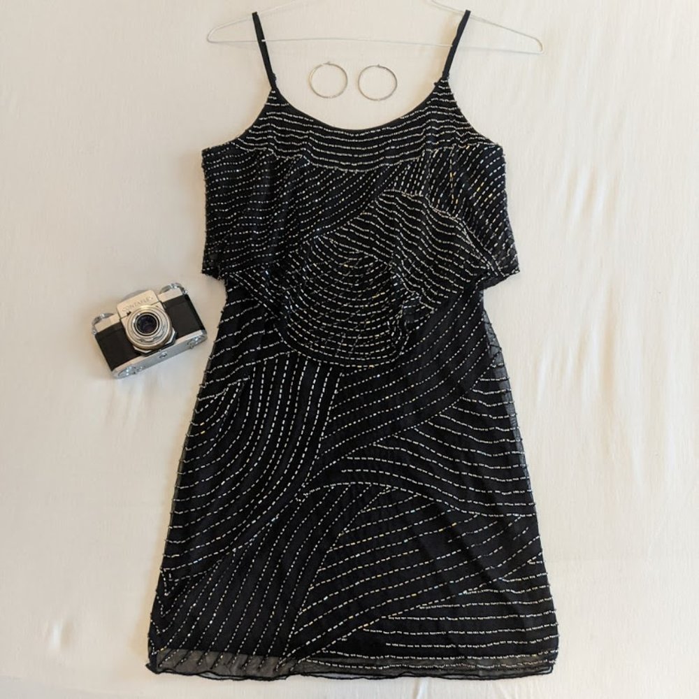 J Kara Beaded Black Dress - Picture 4 of 14
